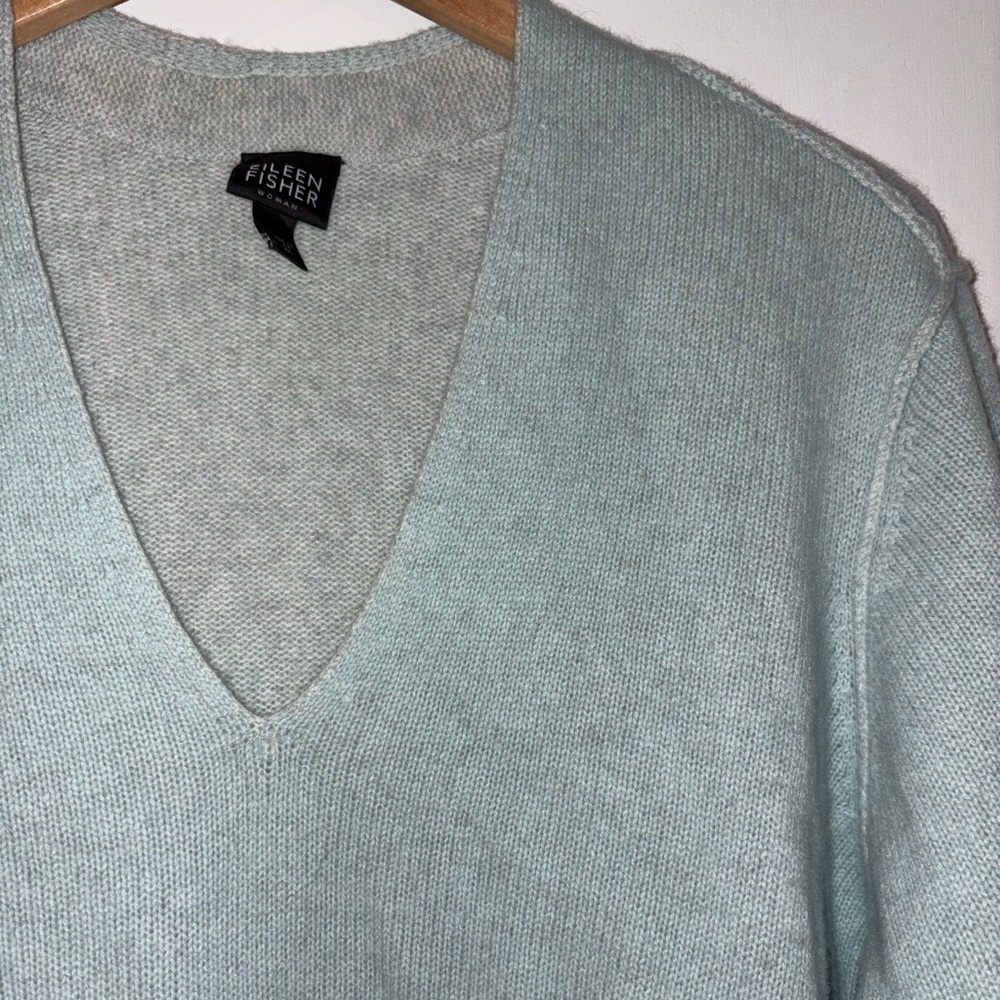 Eileen Fisher Cashmere V-Neck Sweater - Picture 2 of 9